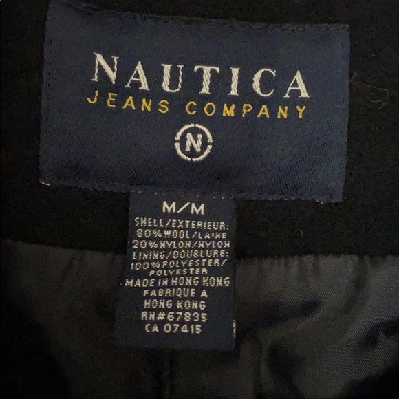 Nautica Jeans navy pea coat size: M - Picture 6 of 9